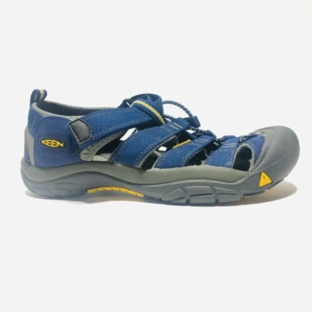 Keen Youth Boys Size 4 Newport H2 Waterproof Trail Hiking Shoes Blue